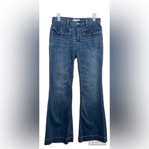 Free people size W27 flare bell bottom jeans Barbie Y2K Bratz Doll aesthetic